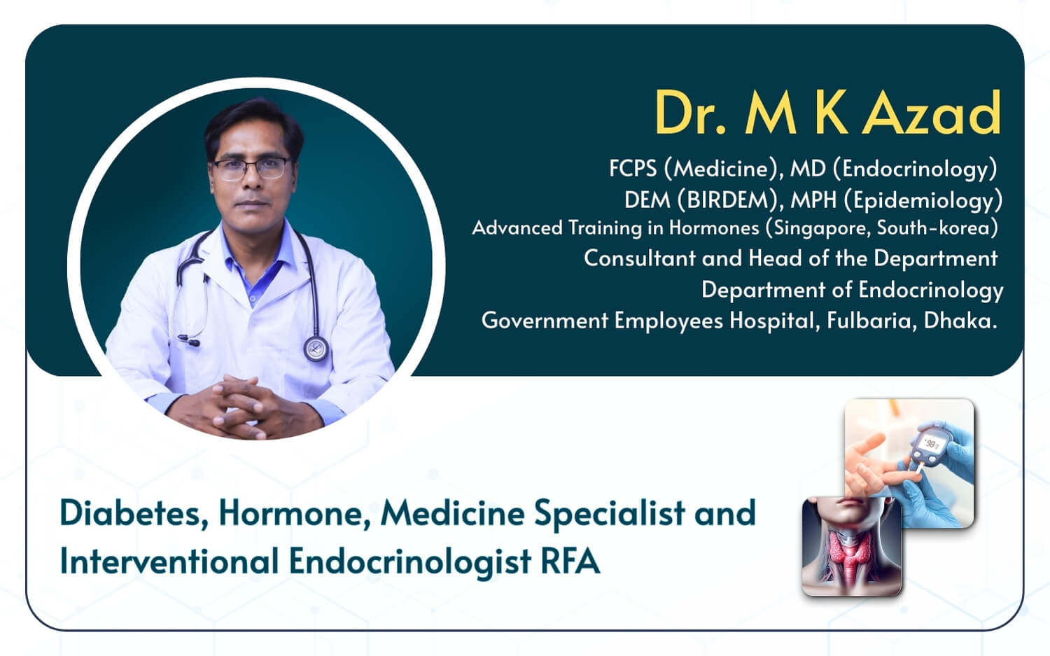 Dr. M K Azad Mobile slider 3