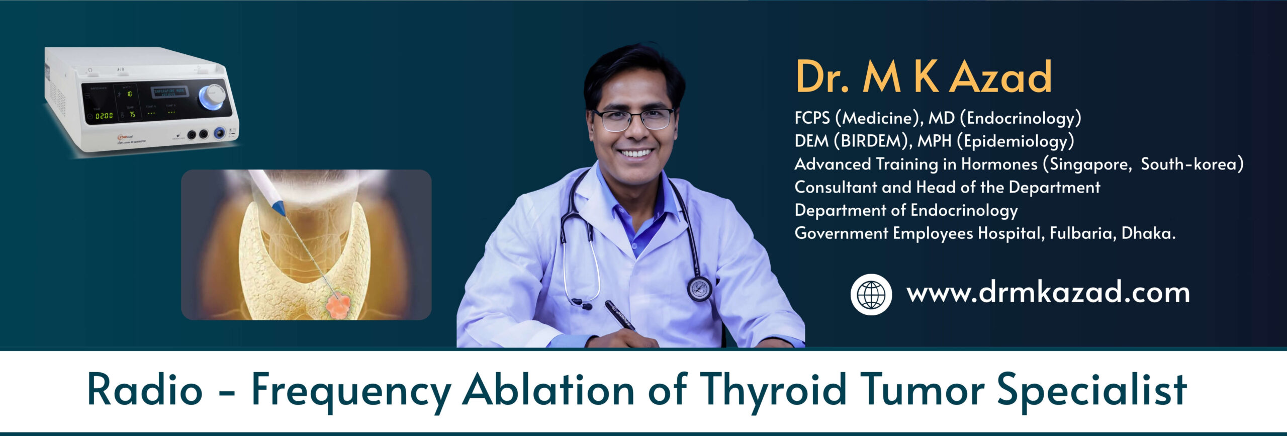Dr. M K Azad Dekstop slider 3
